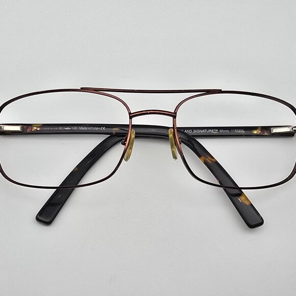 *SOLD* Kirkland Signature Monte 1180458 Brown Aviator Eyeglasses Frame w/ Case - Picture 11 of 15